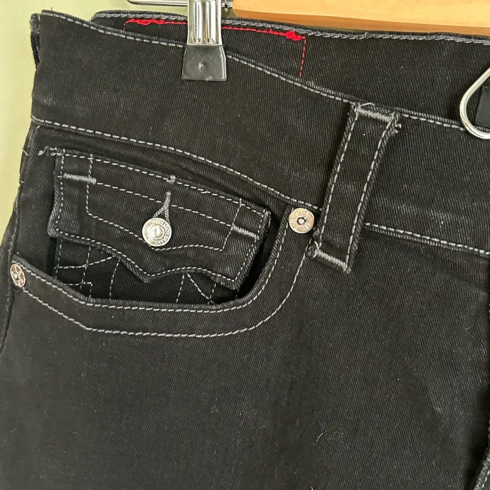 True Religion Ricky Relaxed Straight flap. Black size 32. Great shape!
